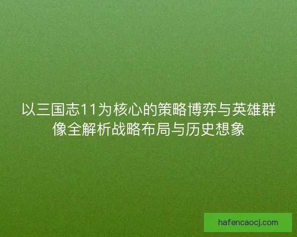 以三国志11为核心的策略博弈与英雄群像全解析战略布局与历史想象 以三国志11为核心的策略博弈与英雄群像全解析战略布局与历史想象
